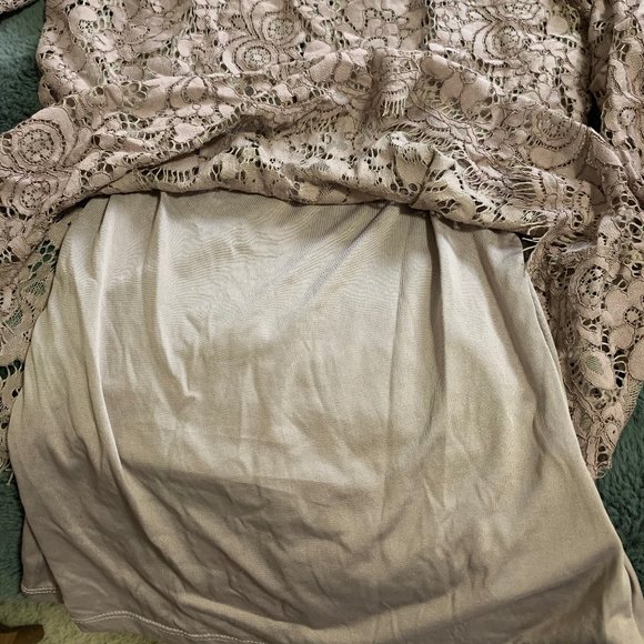 Lace Peplum Top - Picture 3 of 4